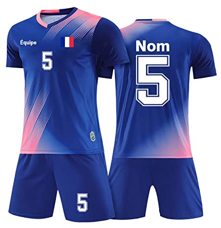 Maillots de Football Personnalisés Maillot Foot de But Adulte Enfant Personnalisé avec Votre Nom Numéro de Logo D'équipe