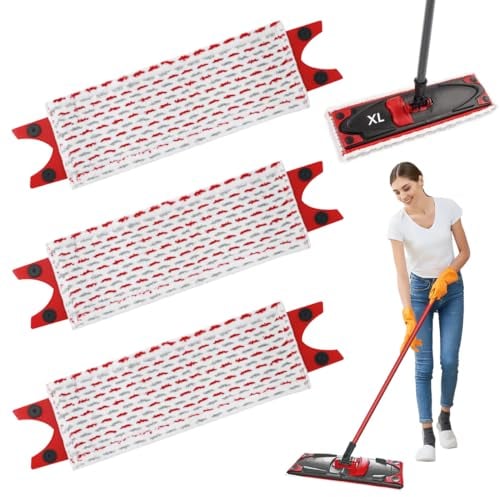 3 Piezas para Vileda Ultramax XL Mopa Recambio Fregona Kit,51x14cm para Vileda Ultramat XL Microfibra Recambio, para Atrapa Fácilmente la Suciedad, Limpia tu Piso