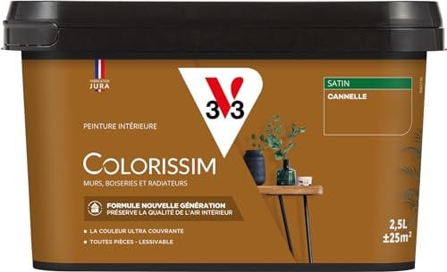 V33 Peinture multi-supports Colorissim® Cannelle satin 2,5L