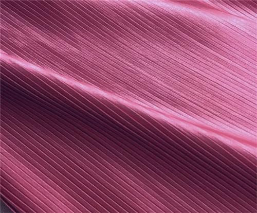 3/5/10 m Krepp Falten Akkordeon Falten Falten Satin Stoff Designer Plissee Tuch zum Nähen Kleid Meterware 12 Rose rot 145 cm x 1 m