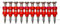 1000x Chiodi 25mm - per Würth DIGA CS-2/3