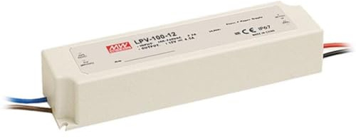 MeanWell LPV-100-12 LED-Trafo Konstantspannung 102W 0-8.5A 12 V/DC Nicht dimmbar, Überlastschutz
