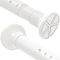 Tringle de douche extensible sans perçage pour vêtements - Tringle à rideau télescopique pour rideau de douche, cuisine, placard (blanc, 90 cm-140 cm)