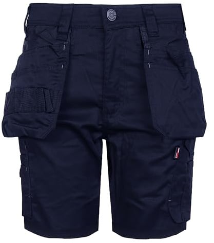 TuffStuff - Proflex Work Shorts - Slim Fit, 8 Inseam, Stretch Fabric, Triple-Stitched, Reinforced Tool Pockets, YKK Zip - Durable Easy Care Summer Workwear - Functional Design