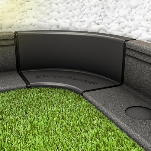 ZauberKante® - 90° Grad Eckmodul | passend zu ZauberKante Rasenkantenmodule | Perfekte Beetumrandung, Beeteinfassung & Mähkante | (90 Grad Eckmodul)