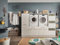 möbelando Waschmaschinenumbauschrank >LAUNDREEZY< in weiß - 235x162x67,5 (BxHxT)
