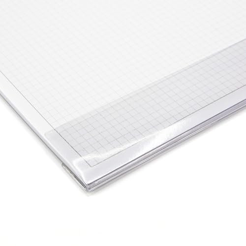 younikat Kantenschutz für DIN A2 Schreibtischunterlagen I transparent I selbstklebend I 59,4 x 8 cm I wasserabweisend I Schutzleiste für Schreibtischunterlage I durchsichtig I az161