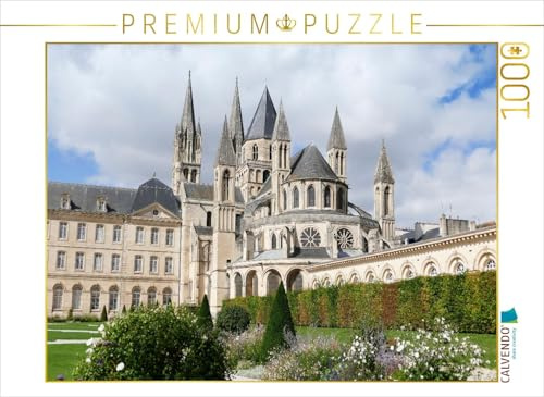 CALVENDO Puzzle Abbaye aux Hommes in Caen mit Grablege Wilhelms des Eroberers | 1000 Teile Lege-Größe 64 x 48 cm Foto-Puzzle für glückliche Stunden