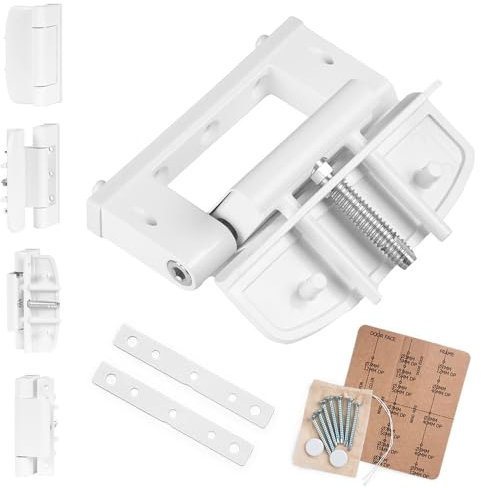 180 Degree Panoramic UPVC Door Hinge, White