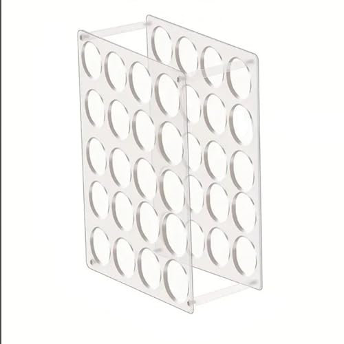 WAZUBC Acrylic 20 Hole Vinyl Storage Rack for Craft Room Gift Wrap Roll Vinyl Organization