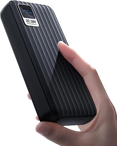 PDBEST Power Bank 27000 mAh Small But Strong (USB C Input & Output), 3A USB C PD 3.0 QC 4.0 External Mobile Phone Battery, Quick Charge Function, Compatible with iPhone 16 15 14 Pro Max, iPad