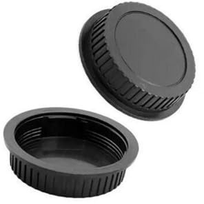 Kamera-Gehäusekappen und Objektivdeckel, 60 mm, Objektivschutz, Ersatz, staubdicht, für 600D/550D/50D/7D Kamera, Schwarz