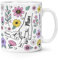 Personalised Hands Holding 10oz Mug Cup Mum Mothers Day Love Heart Flowers Love Grandma Custom