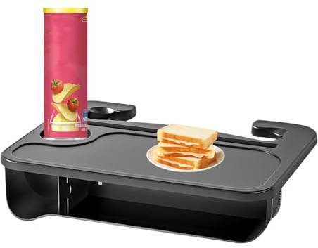 Tablette pour Volant de Voiture | Table Repas pour Véhicule | Accessoires de Voyage pour Ordinateur Portable, Écriture, Boissons et Livres