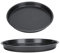2 Piezas de Pizza de Plato Profundo Chicago Non Stick Chicago, Juego Herramientas para Hornear Acero Al Carbono para Panadería Cocina, Incluso Calefacción, Larga Duración, Lavavajillas, Gran Tamaño
