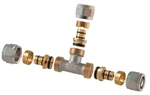 RACCORD À TEE 2 PCS ASSEMBLÉ À COMPRESSION P/MULTICOUCHE 3/4-20 (2,00)