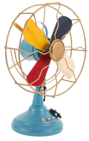 IMIKEYA Vintage Fan Model Retro Table Decor Elegant Desktop Ornament for Shops Unique Design Timeless Accent
