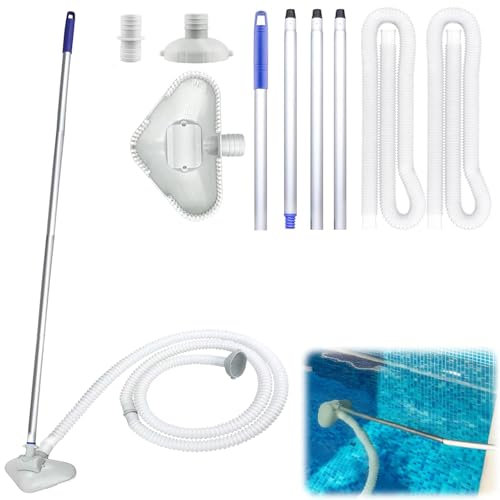 Pool Staubsauger- Pool ZubehöR, Poolsauger Mit Schlauch- Teleskopstange, Poolreiniger Bodensauger Mit Starker Saugleistung, Pool Sauger FüR Sandfilteranlage, Poolreiniger FüR Spas,Whirlpools