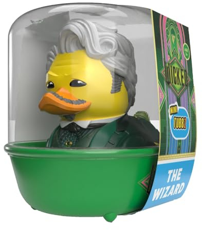 TUBBZ: Wicked - Wizard of Oz Mini Rubber Duck Collectable Toy 5 cm | Official Wicked Merchandise – Mini Vinyl Figure with Bathtub Display, Emerald City Character & Novelty Duck Gift