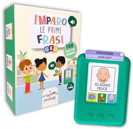 Carte Parlanti Montessori | Giochi Montessori 3 Anni | Flash Card - Giochi per Sviluppare il Linguaggio - Imparo Le Prime Frasi - Editorial GEU (Italiano)