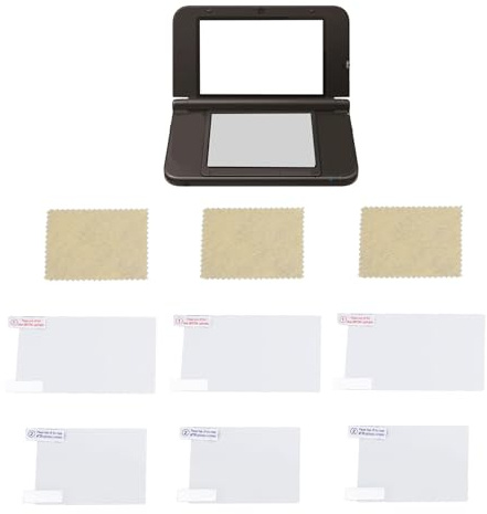 Diyeeni Paquete de 3 Protectores de Pantalla para Portátil de Consola 3DS XL LL, Protector de Pantalla para 3DS XL, Filtro Protector Antideslumbrante y Antiluz Azul, Vidrio Templado de
