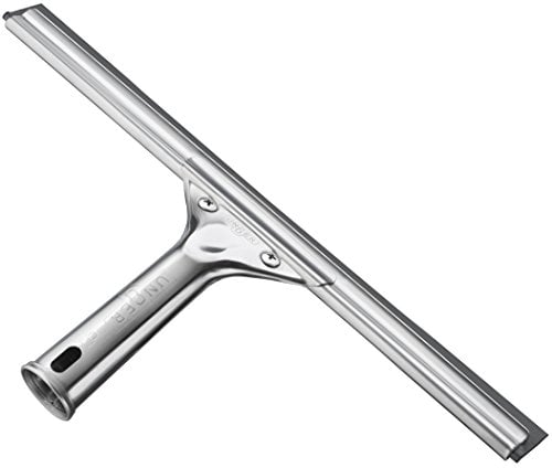 Unger 92101 - Escobilla de goma profesional de acero inoxidable, color plateado, 30,5 cm