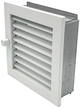CB Warmluftgitter 20x20, weiß, Standard