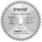 Trend Wood Circular Saw Blade, 184mm Diameter, 20mm Bore, 40 Teeth, 2.6mm Kerf, +15° Hook, TCT, Fine Finish, CSB/18440B