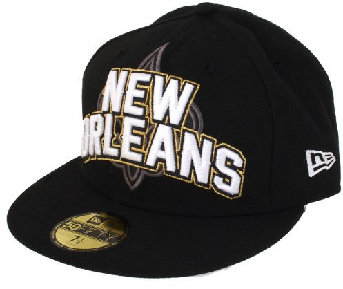 NFL New Orleans Saints Draft 5950 Cap, Schwarz, 7 1/4
