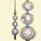 Lauschaer Glaskunst-Christbaumspitzen Christbaumspitze Esprit-Trio (Blau)