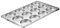 Paderno 41752-12 Teglia per Focaccine 12 Pezzi, Alluminio