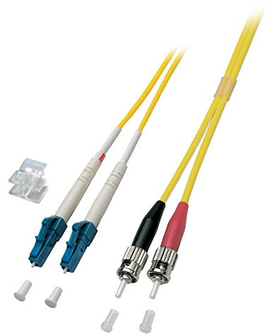 EFB-Elektronik o0361.0,5 0,5 m LC ST gelb LWL-Kabel – Glasfaserkabel von (LC, ST, 9 µm, 125 Mikrometer, gelb, männlich/männlich)