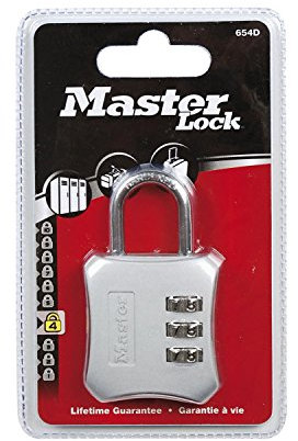 Master Lock Zahlenschloss - Farblich sortiert, 654EURD