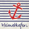 IHR Ideal Home Range - Servietten Heimathafen maritim 33x33cm 20 Servietten pro Packung