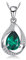 JewelryPalace 2.5ct Grün Simulierte Nano Russischen Smaragd Anhänger Halskette Kette 925 Sterlingsilber