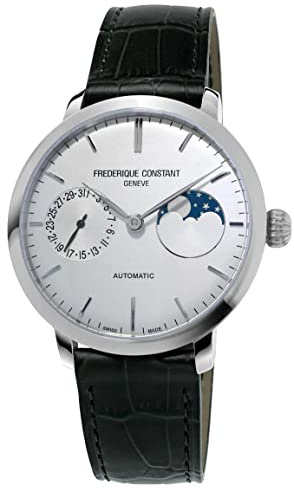 Frédérique Constant Herren Multi Zifferblatt Automatik Armbanduhr Slimline Swiss Made