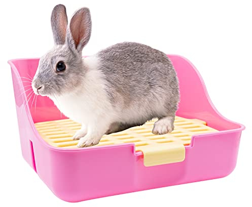 Boîte à litière de lapin MMBOX facile à nettoyer, pour apprendre à utiliser la toilette, pour petits animaux/lapins/cochons d'Inde/furets