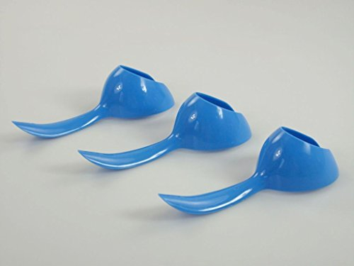 TUPPERWARE Küchenhelfer Löffel Eierlöffel (3) blau Eierhalter Eier Löffel P 22594