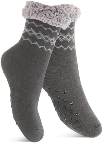 Footstar Damen und Herren Winter Haussocken (1 oder 2 Paar) Kuschelsocken