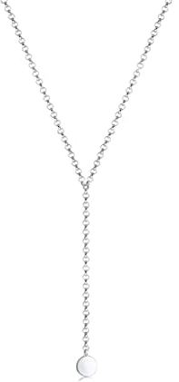 Elli Halskette Damen Choker Y-Kette Plättchen Geo 925 Sterling Silber