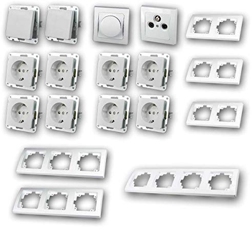 DELPHI Set Wohnlandschaft Dimmer, 20-teilig, weiß
