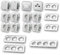 DELPHI Set Wohnlandschaft Dimmer, 20-teilig, weiß