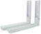 Soporte Retráctil Para Horno Microondas, Soporte Para Microondas, Brazo De Soporte Plegable, Soporte Universal Para Horno Microondas, Capacidad De Carga Máxima 50 Kg (Blanco)