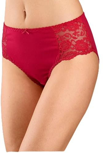 PETITE FLEUR Damen Hüftslip mit Spitze im 3er-Pack, Hüftslips