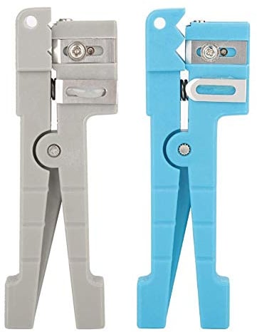 45 163 45 162 Coaxial Cable Fiber Optic Jacket Wire Stripper Cable Cutter Crimper Stripping Tool for Industry for Stripping Simplex Fiber and a Variety of Fiber Optic Cable(45 162+45 163)