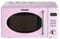 Wolkenstein WMW720 SP Retro Stand Mikrowelle, 700W, 20L, 5 Leitungsstufen, Auftaufunktion, 8 Automatikprogramme, Kindersicherung, Timer, Pink glänzend