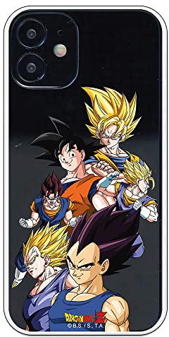 Personalaizer Original Schutzhülle kompatibel mit iPhone 12 Mini mit Dragon Ball Z Goku und Vegeta