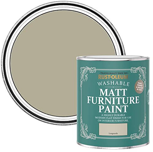 Rust-Oleum Beige Furniture Paint in Matt Finish - Longsands 750ml