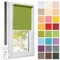 Estika Rollo für Fenster ohne Bohren - 65cm x 120cm - Frühlingsgrün 1-25 Stofffarben, Klemmfix Montage, Fensterrollos für innen, Sichtschutz für Fenster und Balkontür (65 cm Stoffbreite)