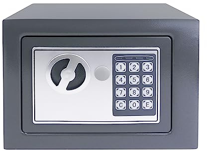 Tresor für Zuhause, Wasserdichte und Feuerfeste Tresorbox mit Digitalem PIN-Code-Schlüssel und Kombinationsschloss für Privathaushalte Geldpistolen, Bargeld, Schmuck